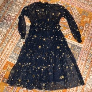 High neck Celestial dress